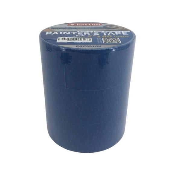 XFasten 3 Rolls 2" x 60 Yards Painter’s Tape Blue New - Picture 2 of 2